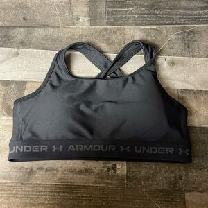 Under Armour Sports Bra Medium Impact Crossback UA Black 1X